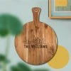 Yellow Octopus Personalised Personalised Round Paddle Serving Board - House Design 2 Yellow Octopus Personalised Personalised Round Paddle Serving Board - House Design
