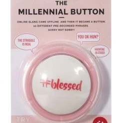 IsAlbi Office Gifts The Talking Millennial Button: 13 #Blessed Phrases 10 IsAlbi Office Gifts The Talking Millennial Button: 13 #Blessed Phrases