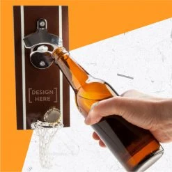 Yellow Octopus Personalised Beer Gifts Personalised Basketball Bottle Opener Magnet - Number Design