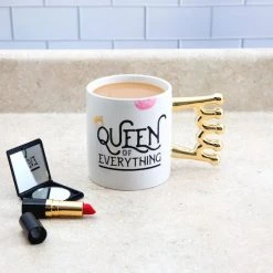 William Valentine The Queen Of Everything Oversized Crown Handle Mug Office Gifts