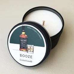 Cedargris Booze Scented Candle Tin