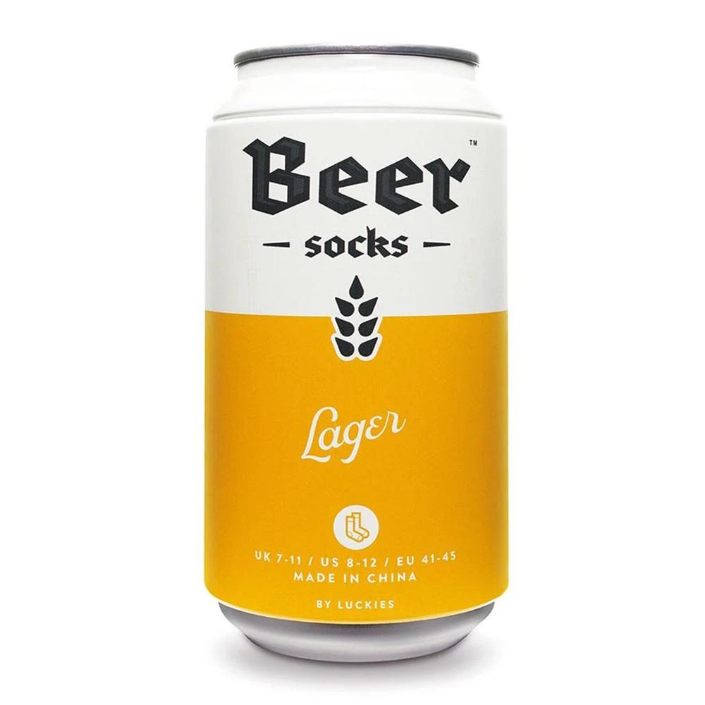 IsAlbi Mens Lager Beer Socks-in-a-Can Beer Gifts 4 IsAlbi Mens Lager Beer Socks-in-a-Can Beer Gifts
