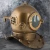 Vintage Nautical Replica Antique Brass Divers Helmet 2 Vintage Nautical Replica Antique Brass Divers Helmet