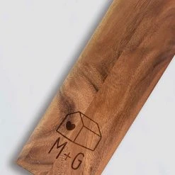 Yellow Octopus Personalised Foodie Personalised Baguette Paddle Serving Board - Home & Initials 7 Yellow Octopus Personalised Foodie Personalised Baguette Paddle Serving Board - Home & Initials