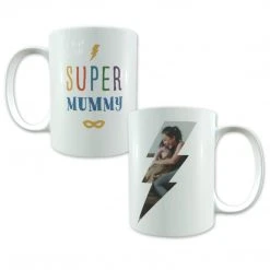 Yellow Octopus Personalised Mug - Super Mummy Design With Photo New