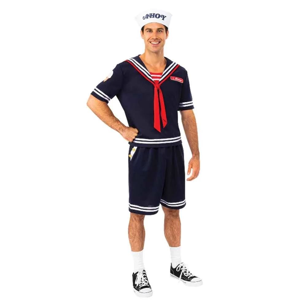 Rubies Deerfield Stranger Things Steve Scoops Ahoy Adult Costume 3 Rubies Deerfield Stranger Things Steve Scoops Ahoy Adult Costume