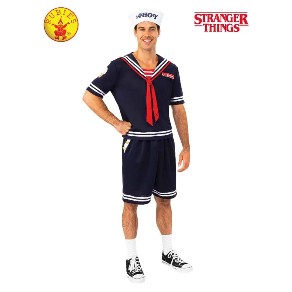 Rubies Deerfield Stranger Things Steve Scoops Ahoy Adult Costume 7 Rubies Deerfield Stranger Things Steve Scoops Ahoy Adult Costume