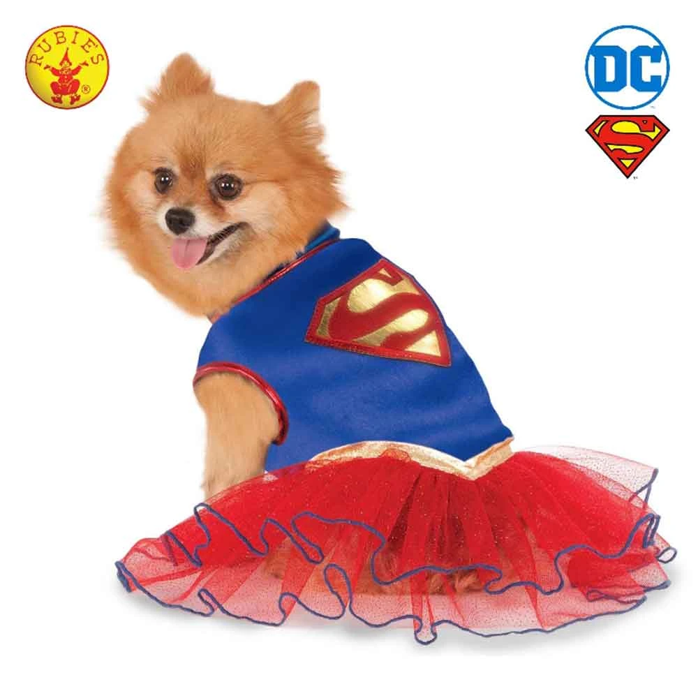 Rubies Deerfield DC Comics Supergirl Pet Tutu Dress Costume Comics & Superheroes 6 Rubies Deerfield DC Comics Supergirl Pet Tutu Dress Costume Comics & Superheroes