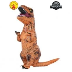 Rubies Deerfield Jurassic World T-Rex Inflatable Child Costume With Sound Gifts For Boys