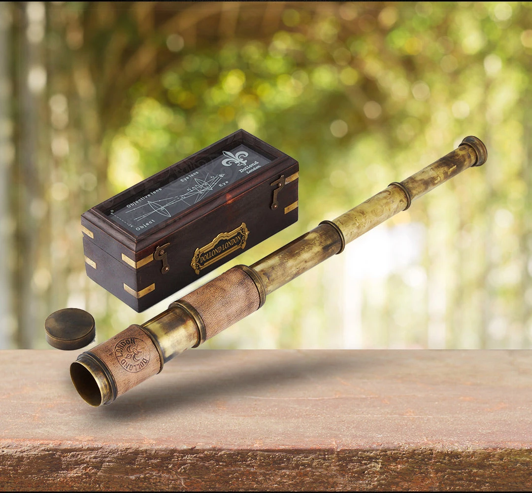 Vintage Nautical Man Cave Gifts Brass Victorian Marine Telescope | 3 Designs 3 Vintage Nautical Man Cave Gifts Brass Victorian Marine Telescope | 3 Designs