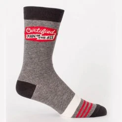 Optoco Certified Pain In The Ass Mens Socks Office Gifts