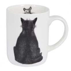 Ladelle Mugs Cat Watching Mouse Designer Bone China Mug | Bob Bowdige 7 Ladelle Mugs Cat Watching Mouse Designer Bone China Mug | Bob Bowdige