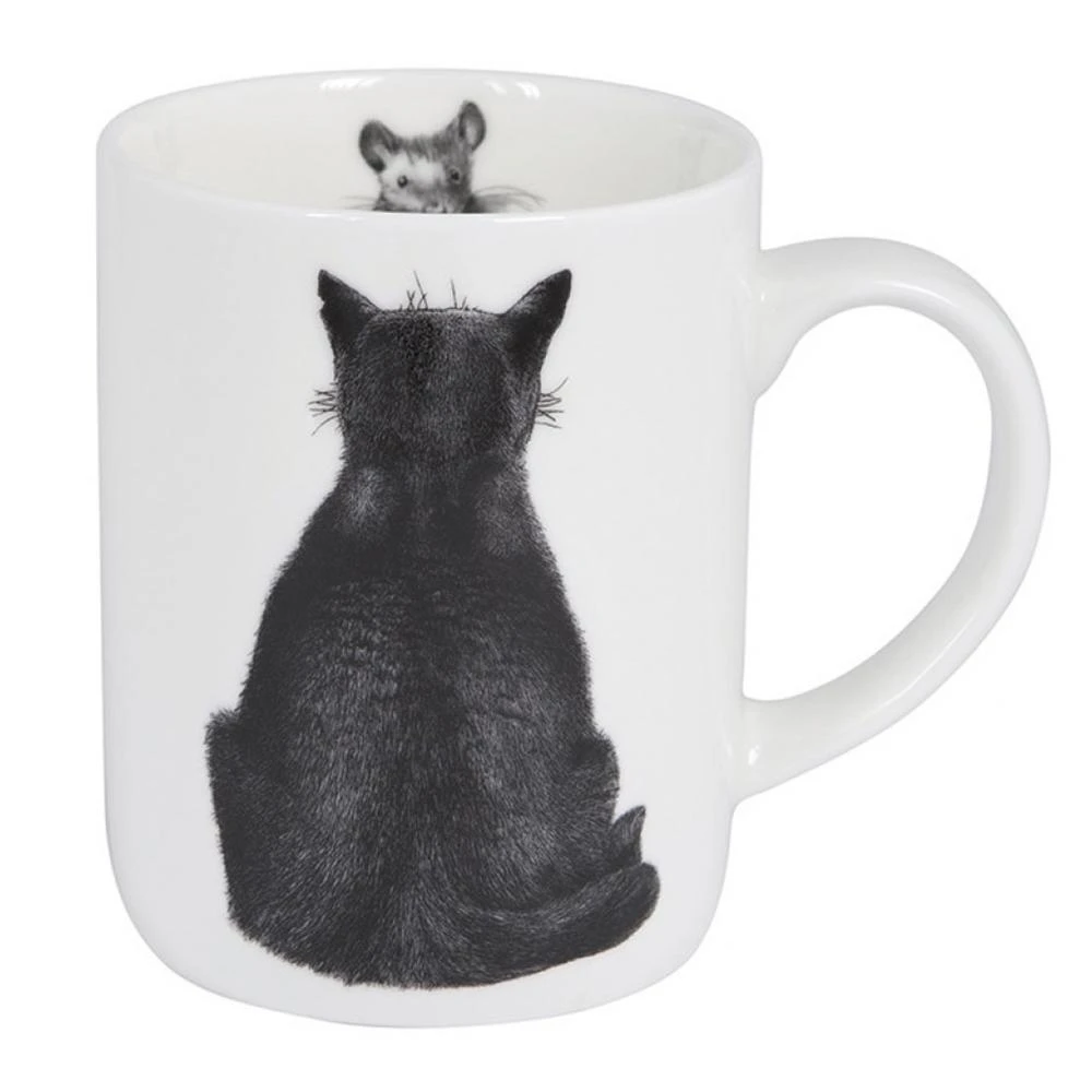 Ladelle Mugs Cat Watching Mouse Designer Bone China Mug | Bob Bowdige 5 Ladelle Mugs Cat Watching Mouse Designer Bone China Mug | Bob Bowdige