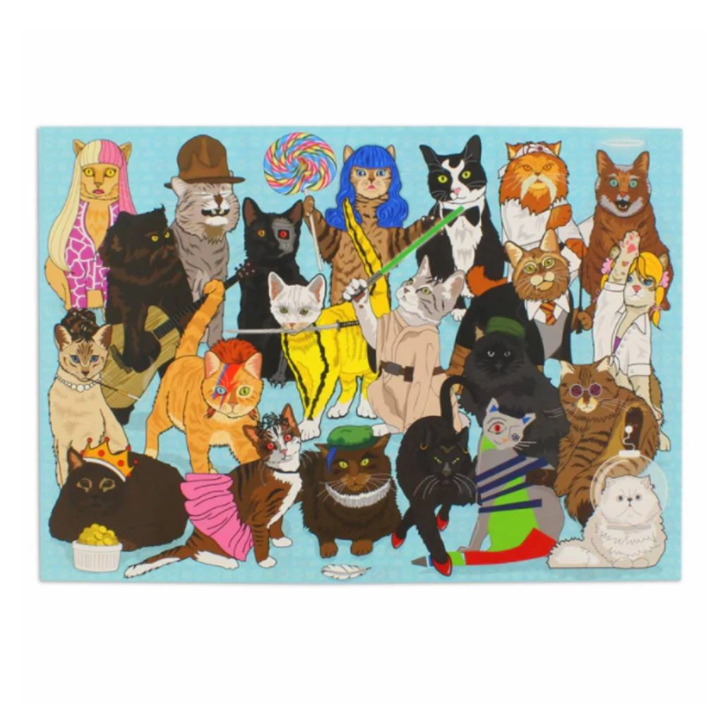 Curated Celebri Cats 1000-Piece Puzzle 5 Curated Celebri Cats 1000-Piece Puzzle