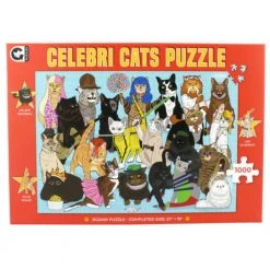 Curated Celebri Cats 1000-Piece Puzzle
