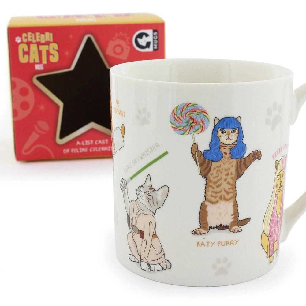 Curated Funny Celebri Cats Coffee Mug 3 Curated Funny Celebri Cats Coffee Mug
