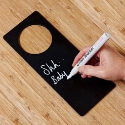 Baby Made Chalkboard Door Hanger & Liquid Chalk Marker