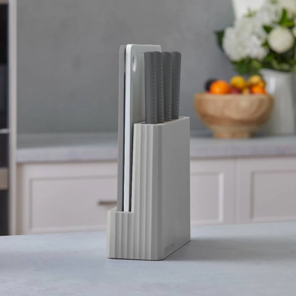 IsAlbi Cut & Store Chopping Boards With Knives | 7pc Set 5 IsAlbi Cut & Store Chopping Boards With Knives | 7pc Set