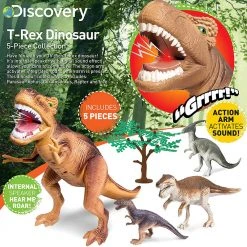 Outliving Discovery 38cm T-Rex Dinosaur 5pcs Set With Sound Science STEM Toys