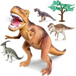 Outliving Discovery 38cm T-Rex Dinosaur 5pcs Set With Sound Science STEM Toys