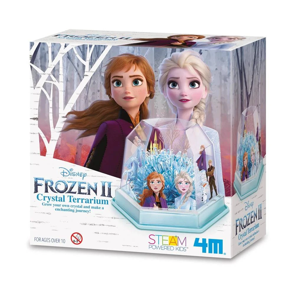 Johnco Disney Frozen II Crystal Growing Terrarium Kit New 3 Johnco Disney Frozen II Crystal Growing Terrarium Kit New