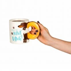 William Valentine Giant Products You're One Hawt Dawg! Oversized Sausage Dog Handle Mug 590ml
