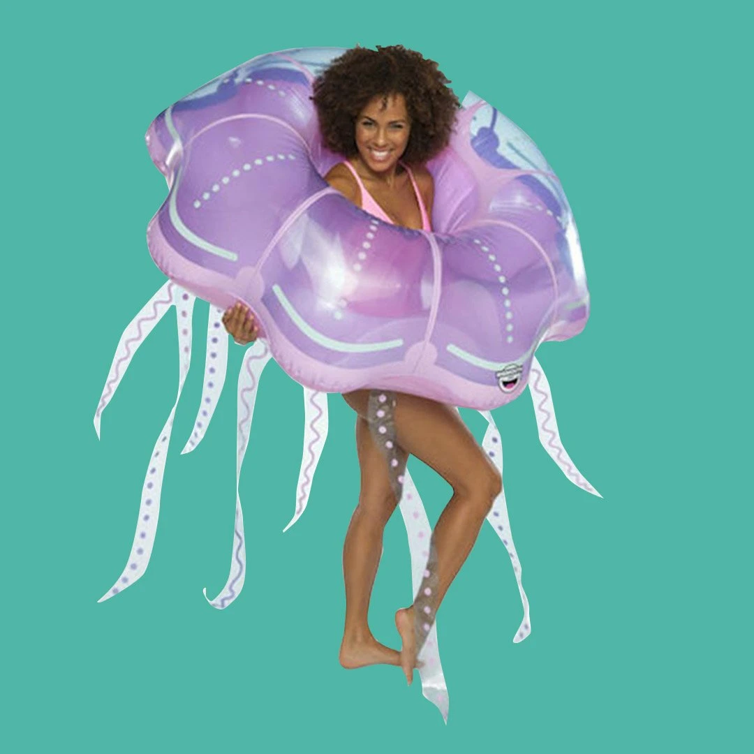 William Valentine Giant Products Giant Jellyfish Inflatable Pool Ring Float 124cm 3 William Valentine Giant Products Giant Jellyfish Inflatable Pool Ring Float 124cm