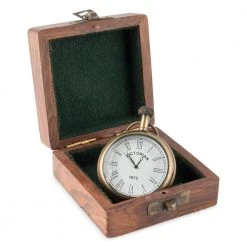 Vintage Nautical Vintage Kookaburra Brass Pocket Watch Man Cave Gifts