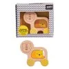 IsAlbi Lion And Baby Wooden Push Along Toy New 1 IsAlbi Lion And Baby Wooden Push Along Toy New