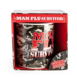 Mdi Mens Novelty Gifts Man Flu Survivor Giant Coffee Mug