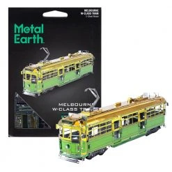 Divisible By Zero Melbourne W-Class Tram Metal Model Kit | Metal Earth Man Cave Gifts