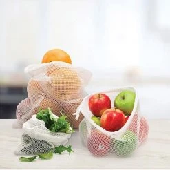 IsAlbi Reusable Mesh Produce Bags - Set Of 3
