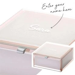 PS Home & Living Personalised Small Blush Sara Jewellery Box Personalised Gifts For Her