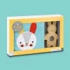 IsAlbi Baby Organic Cotton Soft Book & Natural Wood Teether Set Science STEM Toys