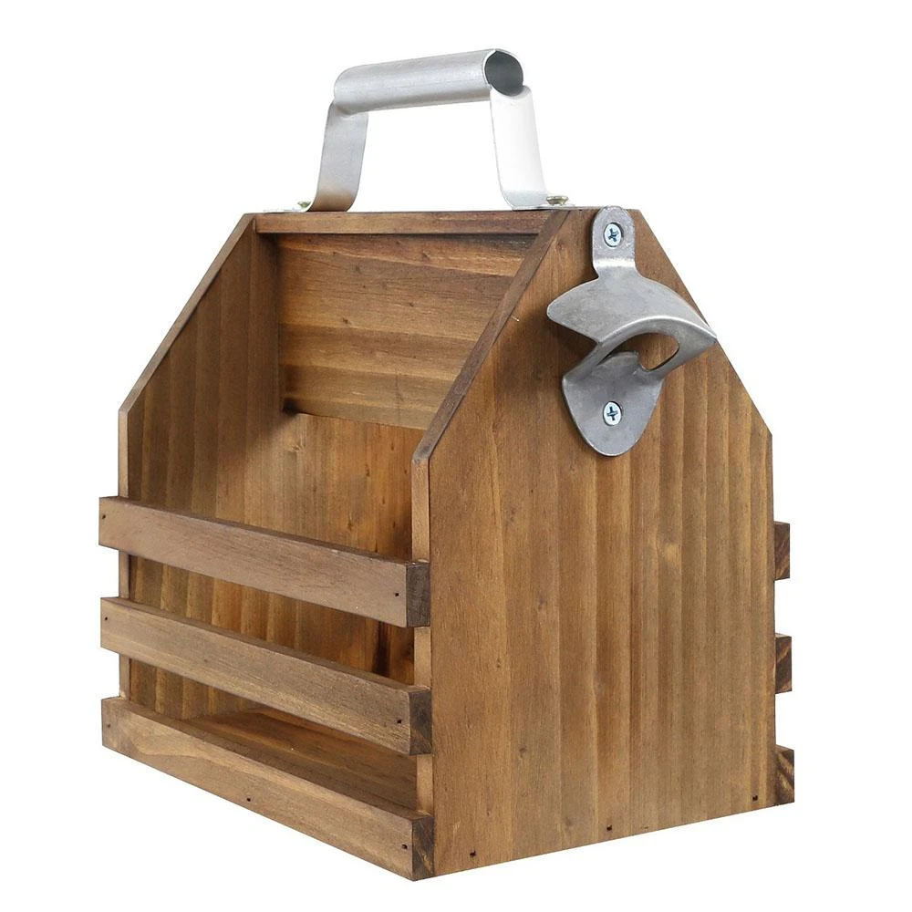 Outliving Timber Beer Caddy With Bottle Opener Beer Gifts 4 Outliving Timber Beer Caddy With Bottle Opener Beer Gifts