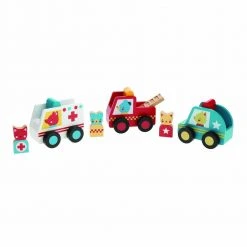IsAlbi Rescue Pals Wooden Vehicles