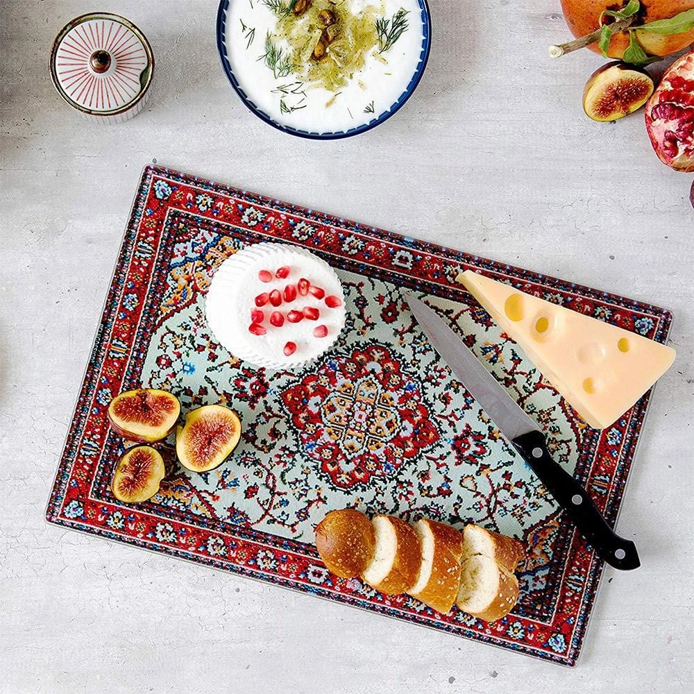 Optoco Gifts For Grandmas Persian Rug Cheese Serving Board 3 Optoco Gifts For Grandmas Persian Rug Cheese Serving Board