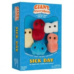 Heebiejeebies Sick Day Plush Giant Microbes Gift Box Giant Products