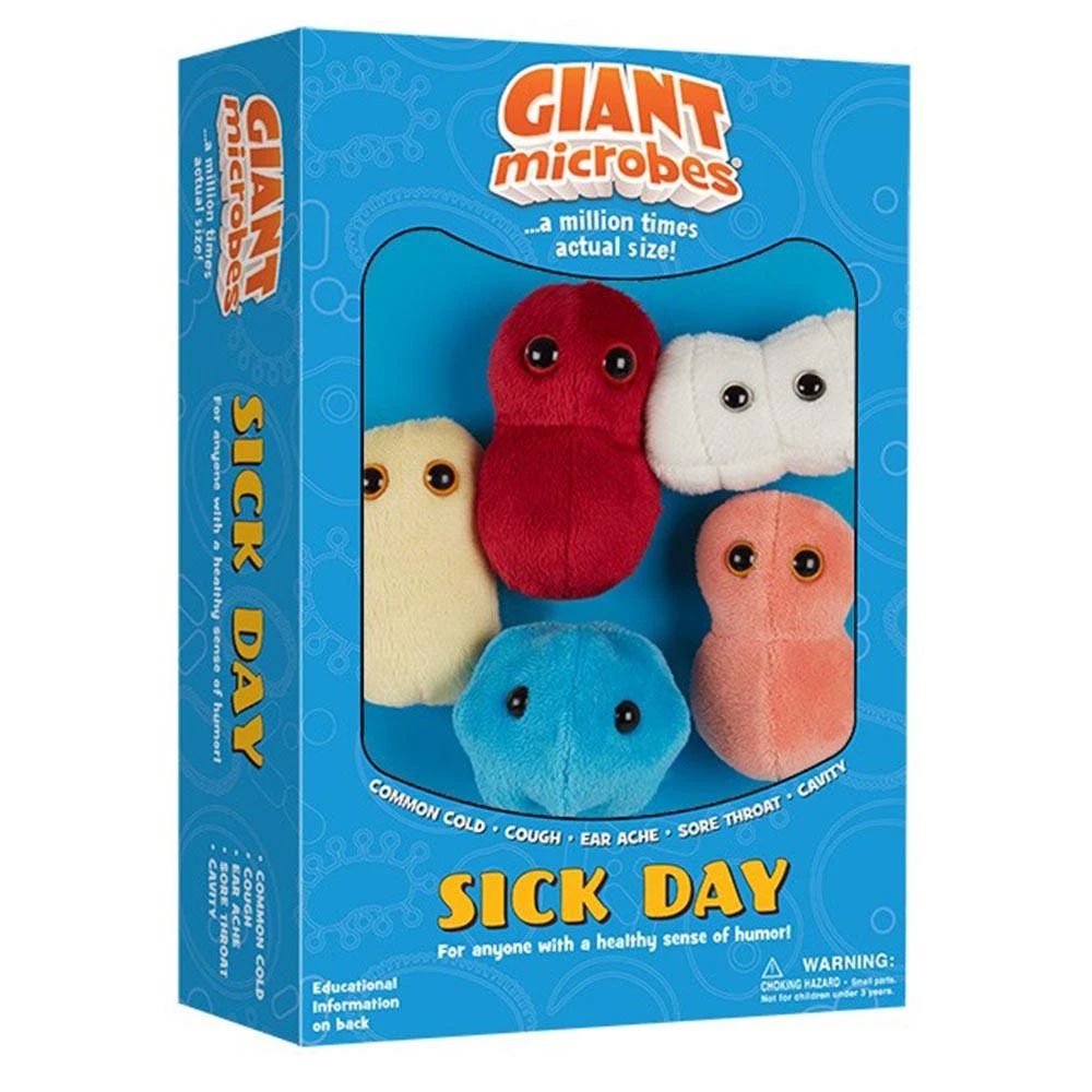 Heebiejeebies Sick Day Plush Giant Microbes Gift Box Giant Products 3 Heebiejeebies Sick Day Plush Giant Microbes Gift Box Giant Products