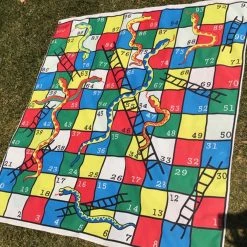 Jenjo Giant Snakes, Dots & Ladders Game - 2 In 1! Giant Products 15 Jenjo Giant Snakes, Dots & Ladders Game - 2 In 1! Giant Products