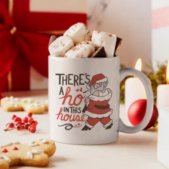 Yellow Octopus Exclusives - Mugs Office Gifts Theres A Ho In This House | Christmas Santa Design