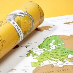 IsAlbi Office Gifts My Travel Scratch Map