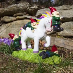 William Valentine Unicorn Attack Garden Gnome