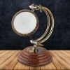 Vintage Nautical Vintage Tabletop Magnifying Glass With Curved Arm