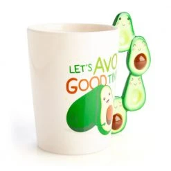 Mdi Let's Avo Good Time Avocado Handle Mug Mugs