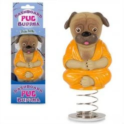 William Valentine Bobbing Dashboard Pug Buddha