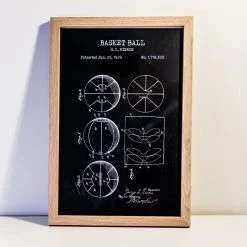 Yellow Octopus Exclusives - Prints Basketball Patent Prints Wall Art | Set Of 3 19 Yellow Octopus Exclusives - Prints Basketball Patent Prints Wall Art | Set Of 3