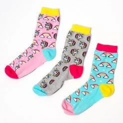 Outliving Magical Unicorn Odd Socks Gift Set - 3 Pairs Gifts For Sisters