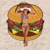William Valentine Gigantic Burger Beach Blanket Towel | BigMouth 1 William Valentine Gigantic Burger Beach Blanket Towel | BigMouth