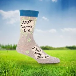 Optoco Funky Tees & Socks Not Gonna Lie - I Just Make Sh*t Up Socks